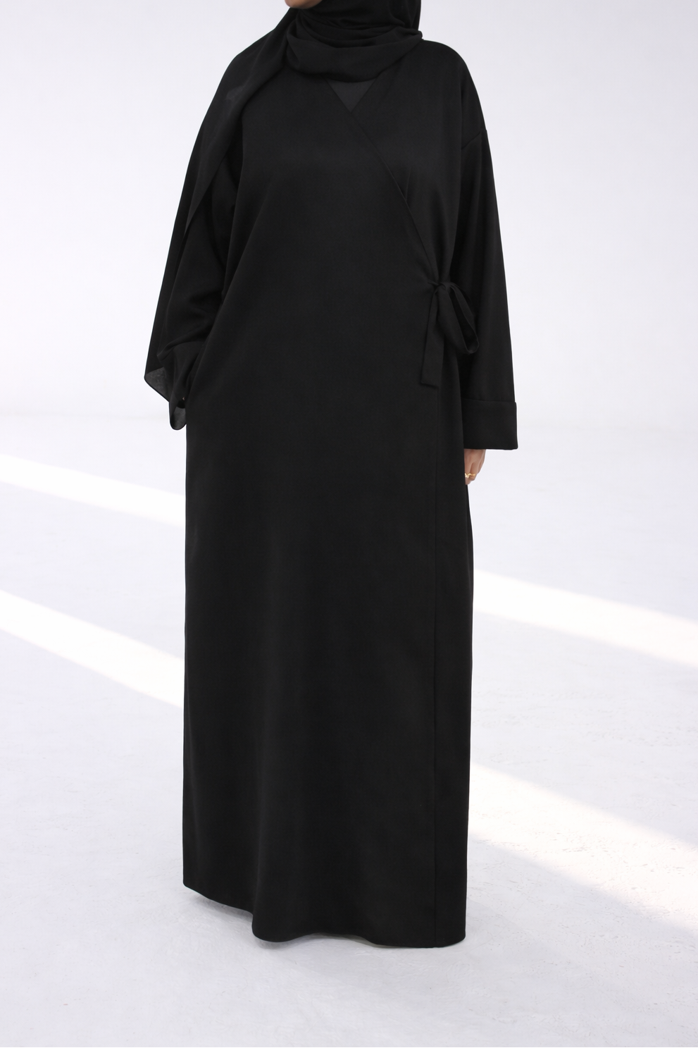 Midnight Wrap Abaya Coat