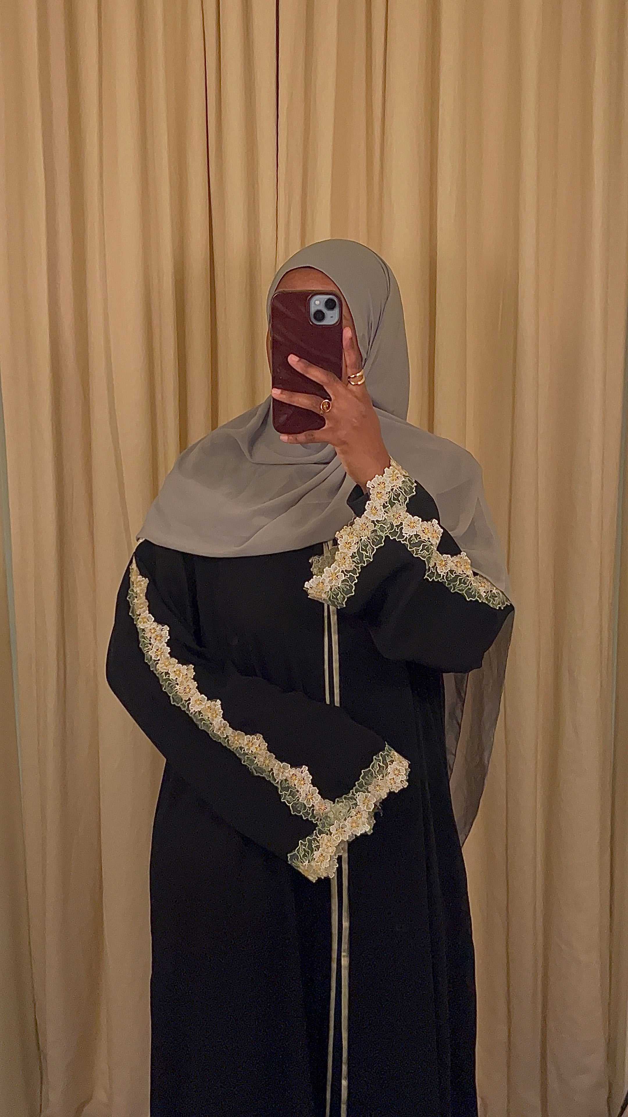 Floral Sage Abaya